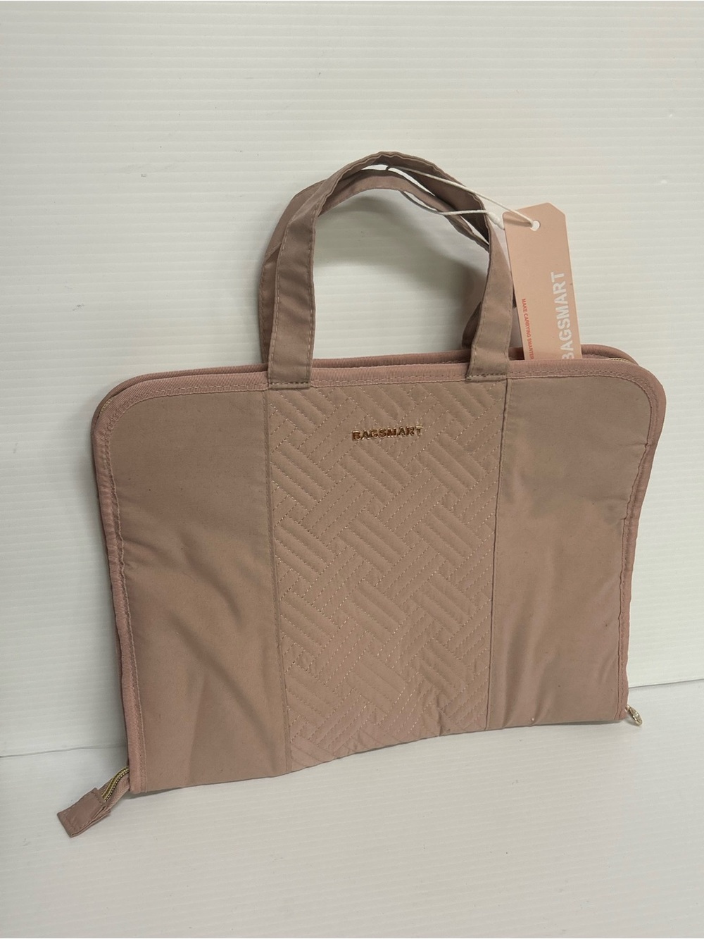 BAGSMART JEWELRY BAG ZIP AROUND STORAGE CASE BAG TRAVEL MEDIUM PINK NEW